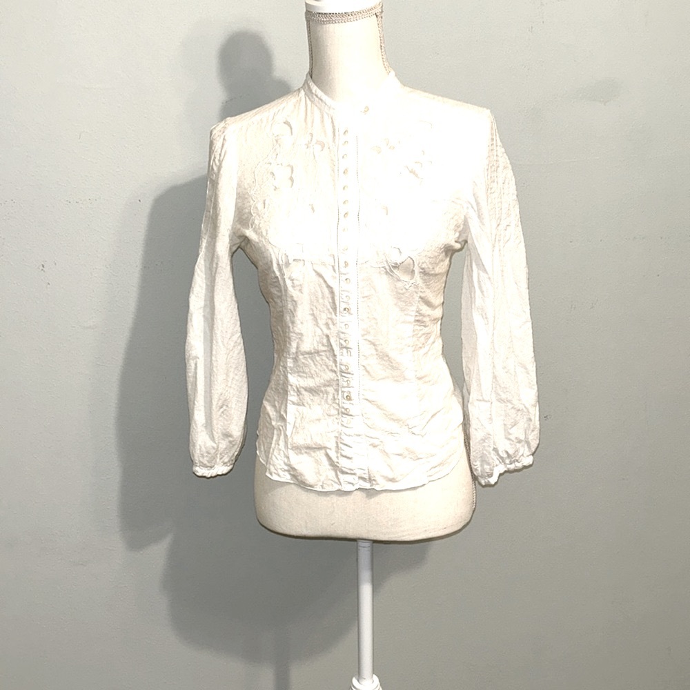 Pre loved Take Two 100% cotton blouse. Size XS-S